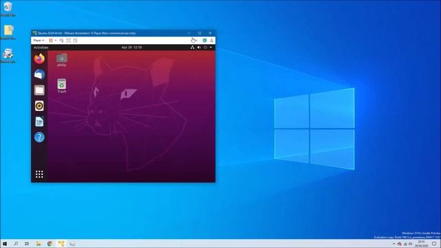 Installing Ubuntu 20.04 as a Virtual machine in VMware Workstation Player смотреть онлайн