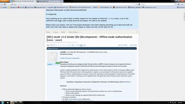 Why The Server Has A Whitelist, And Minecraft 1.2!