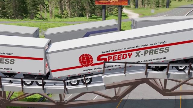 Road Train Accidents 5  BeamNG.drive