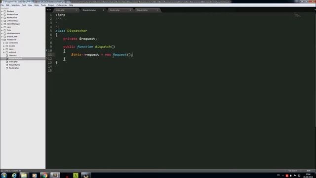 [ Création framework php [PHP]] : Chapitre 2 : Création dispacher, router, request (1er partie) смотреть онлайн