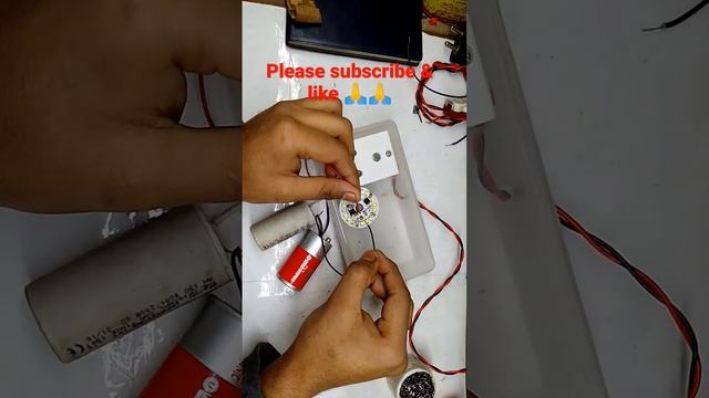 experiment with led dob and 2fan capacitor #kr electronic work смотреть онлайн