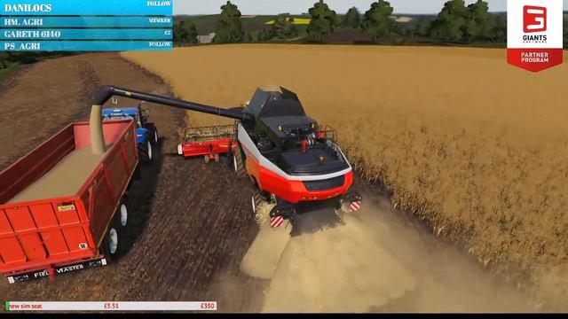 #fs19 day 1 on Chellington Valley open server смотреть онлайн
