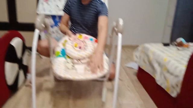 Zeimas/ Электрические детские качели для новорожденных / Распаковка/Обзор/