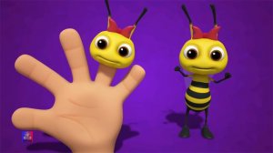 пчелка Палец Семья | детские рифмы для детей | русская детская песня | Bee Finger Family
