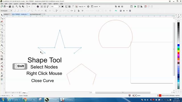 Corel Draw Tips & Tricks Shape Tool to Close Curve смотреть онлайн