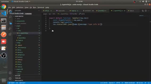 Api Dynamic Routes & Api Database Connection | #21 | Next js tutorial in Hindi смотреть онлайн