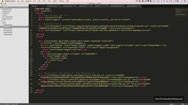Bootstrap 4: Create a landing page – Navigation смотреть онлайн
