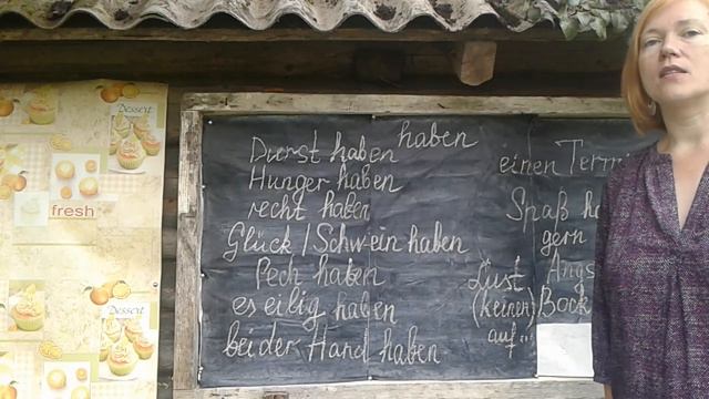 Pause 58. Устойчивые выражения с глаголом Haben