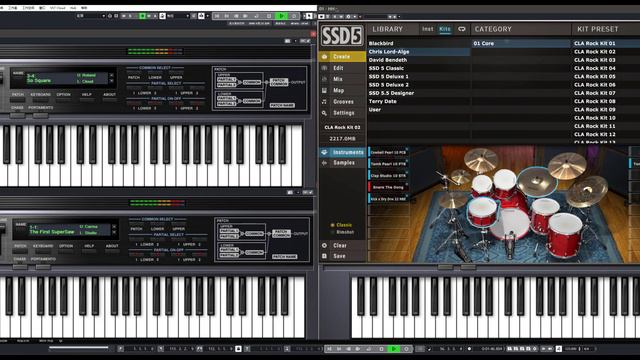New Song with Roland soft Synthesizer D50 and SSD Drums смотреть онлайн