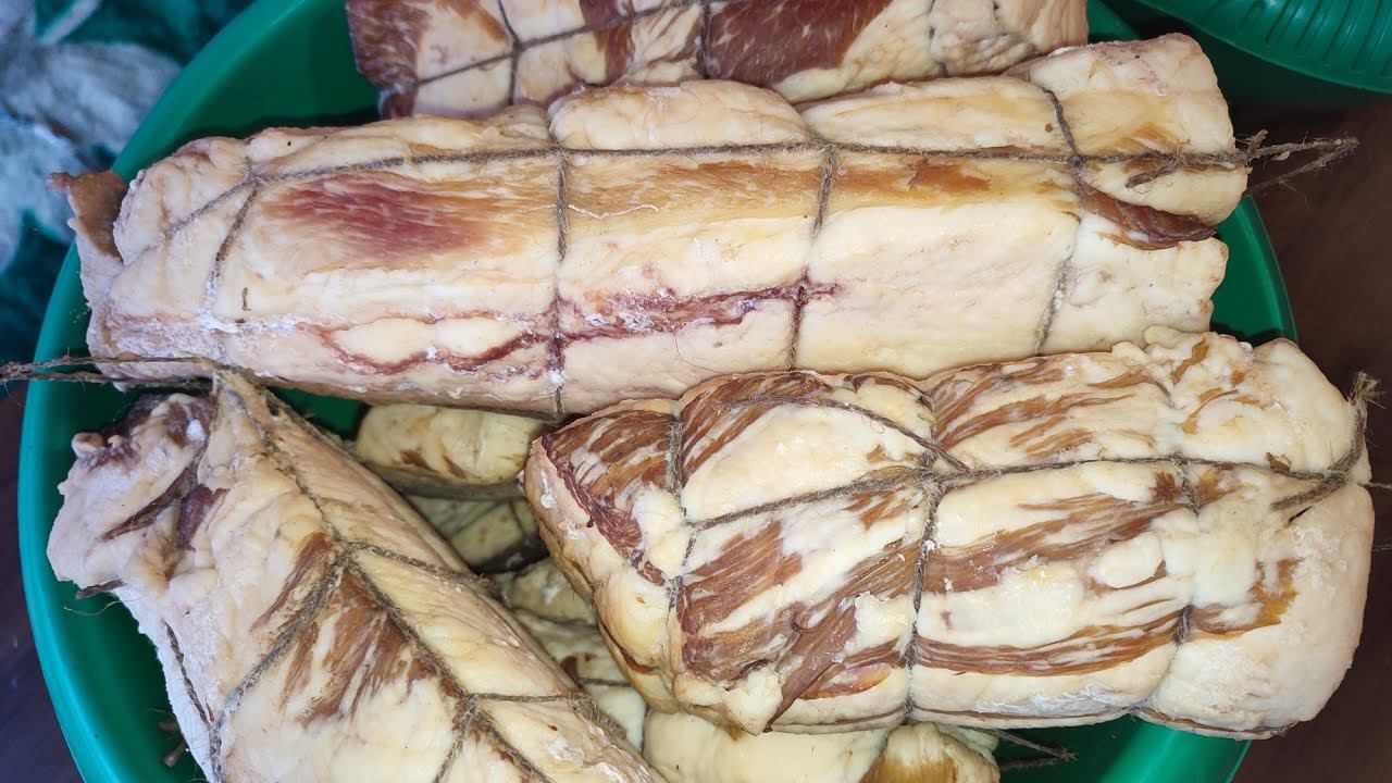 Обвязка сала для копчения Двойная очистка дыма от копоти Домашнее копчение смотреть онлайн