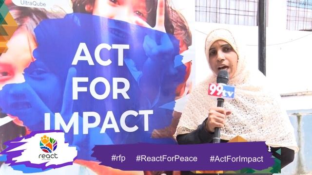 React For Peace | REACTion from Mobeen Sulthana | Act For Impact смотреть онлайн