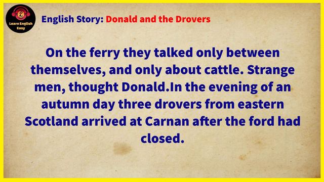 Learn English through story ★ Level 1 - Donald and the Drovers | Learn English Easy смотреть онлайн