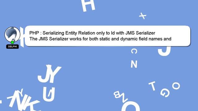 PHP : Serializing Entity Relation only to Id with JMS Serializer смотреть онлайн