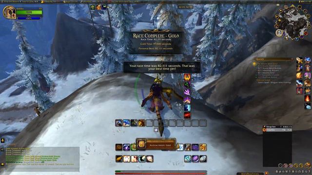 Azure Span Gold Dragon Fly Race Achievement Dragonflight WOW смотреть онлайн