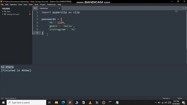 Clipboard Copy in python using Pyperclip | Build a Password Locker Program смотреть онлайн