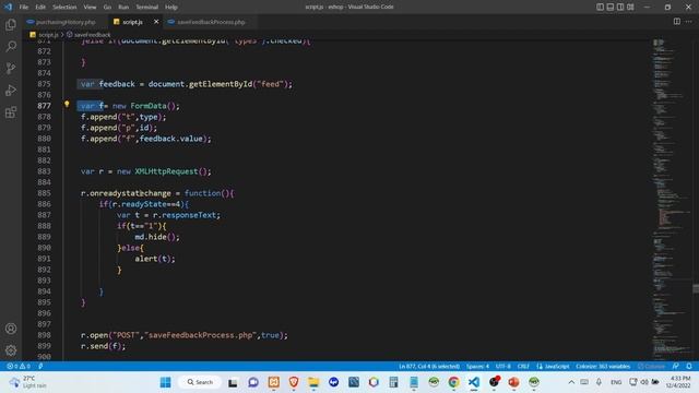 program the feedback sending process to the purchased product | Task 36 смотреть онлайн