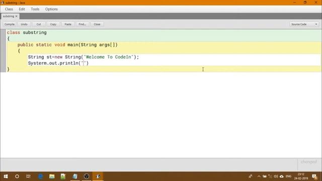 Substring( ) In String - Core Java || With BlueJ смотреть онлайн
