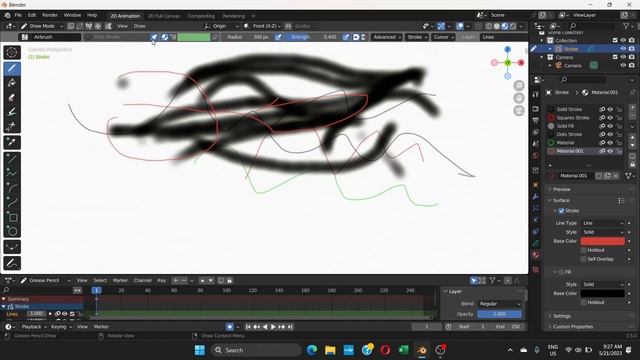 [FIXED] Blender Grease Pencil Airbrush and Soft Pencil Black Color regardless of Material Chosen смотреть онлайн