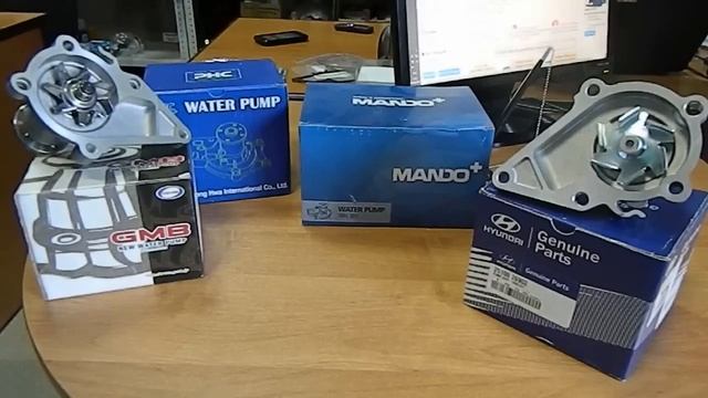 Водяной насос системы охлаждения Помпа Hyundai Accent Water Pump Обзор смотреть онлайн