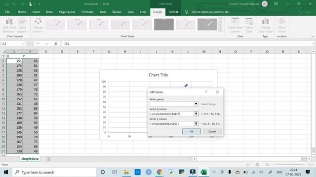 Change X and Y variable of Scatterplot in Excel смотреть онлайн
