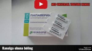 PAPAVERIN SVECHA HAQIDA MA'LUMOT. ПАПАВЕРИН СВЕЧА ХАҚИДА МАЬЛУМОТ. #PAPAVERIN #ПАПАВЕРИН