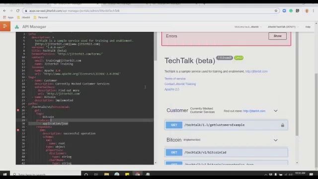 Jitterbit TechTalk - Open API Portal Manager смотреть онлайн