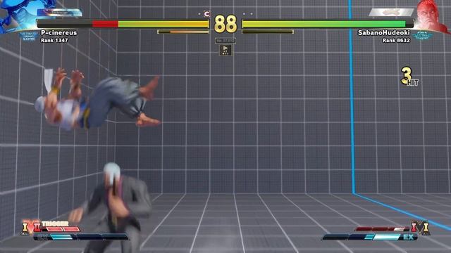 P-cinereus (RASHID) VS SabanoHudeoki (URIEN) In SFV CE ? | 4K 60Fps Gameplay