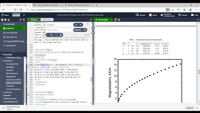 Document Elements in LaTeX using Overleaf 5 Tables смотреть онлайн