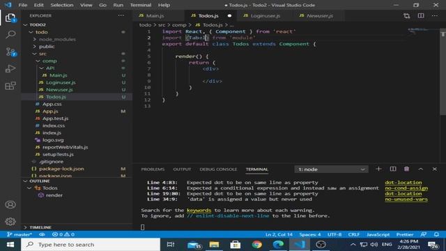 (Arabic) - React wit API course , Todo project episode 3 смотреть онлайн