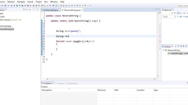 java reverse String program technique 1 смотреть онлайн