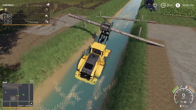 How to Build Log Bridge in Farming Simulator 19 - FS19 Construction and Building Mods смотреть онлайн