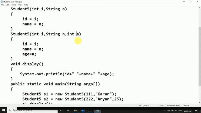 JAVA FINALIZE METHOD,CONSTRUCTOR & METHOD OVERLOADING смотреть онлайн