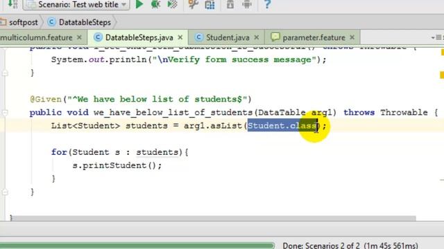 How to use multi column Datatable in Cucumber смотреть онлайн