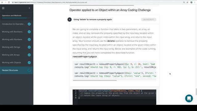 Module 0 - Operators and Methods - Nested Structures - Part 6 смотреть онлайн