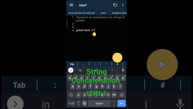 LEVEL-1 | 11. Program to concatenate two strings in Python | String concatenation смотреть онлайн