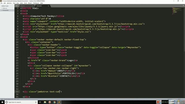 Responsive Portfolio Website using HTMl CSS & Bootstrap смотреть онлайн