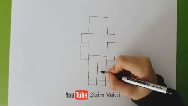 NASIL STEVE ÇİZİLİR ? HOW TO DRAW A STEVE ? смотреть онлайн