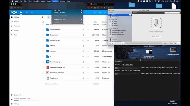 stream any fileformat from nextcloud with vlc osx смотреть онлайн