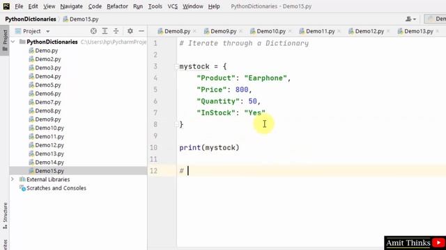 How to Iterate through a Python Dictionary | Amit Thinks смотреть онлайн