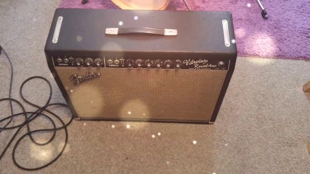 1964 Black Panel Fender Vibrolux Reverb смотреть онлайн