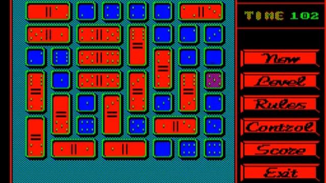 Электроника БК-0010 / БК-0011М, игра Dominoes (BK-0010, Dominoes) смотреть онлайн