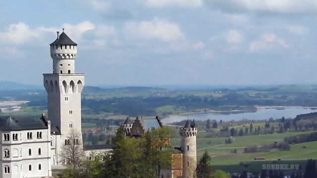 Замки Нойшванштайн и Хоэншвангау в Баварии смотреть онлайн