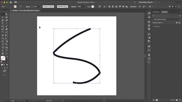 Convert Stroke/Path To Object In Illustrator смотреть онлайн