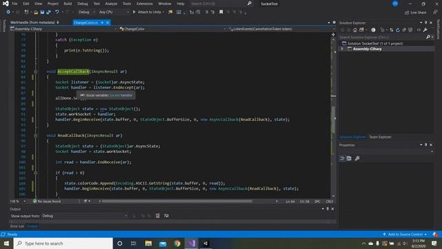 Unity Server Socket With a Python Client смотреть онлайн
