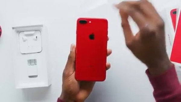 Iphone 8 plus product red unboxing