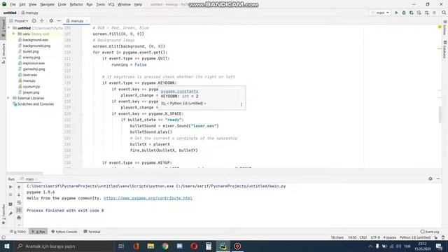 Space Invaders Game by using Python смотреть онлайн