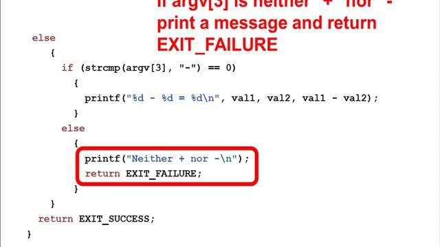 Use argc and argv to control a program's behavior смотреть онлайн