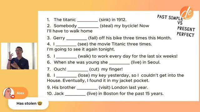 Past simple VS Present perfect | Clases de inglés en vivo смотреть онлайн
