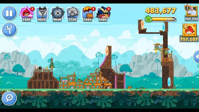 Angry Birds Friends Level 9 Tournament 1120 Highscore POWER-UP walkthrough смотреть онлайн