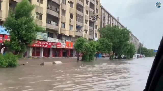 Наводнение в Карачи, Пакистан, 25 августа 2020